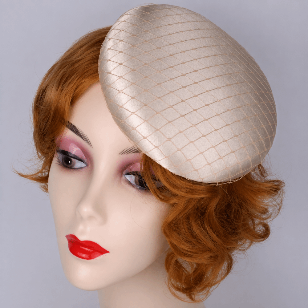Women'S Accessories In The 1920S - Solid Color Fascinator Base Wide Brim