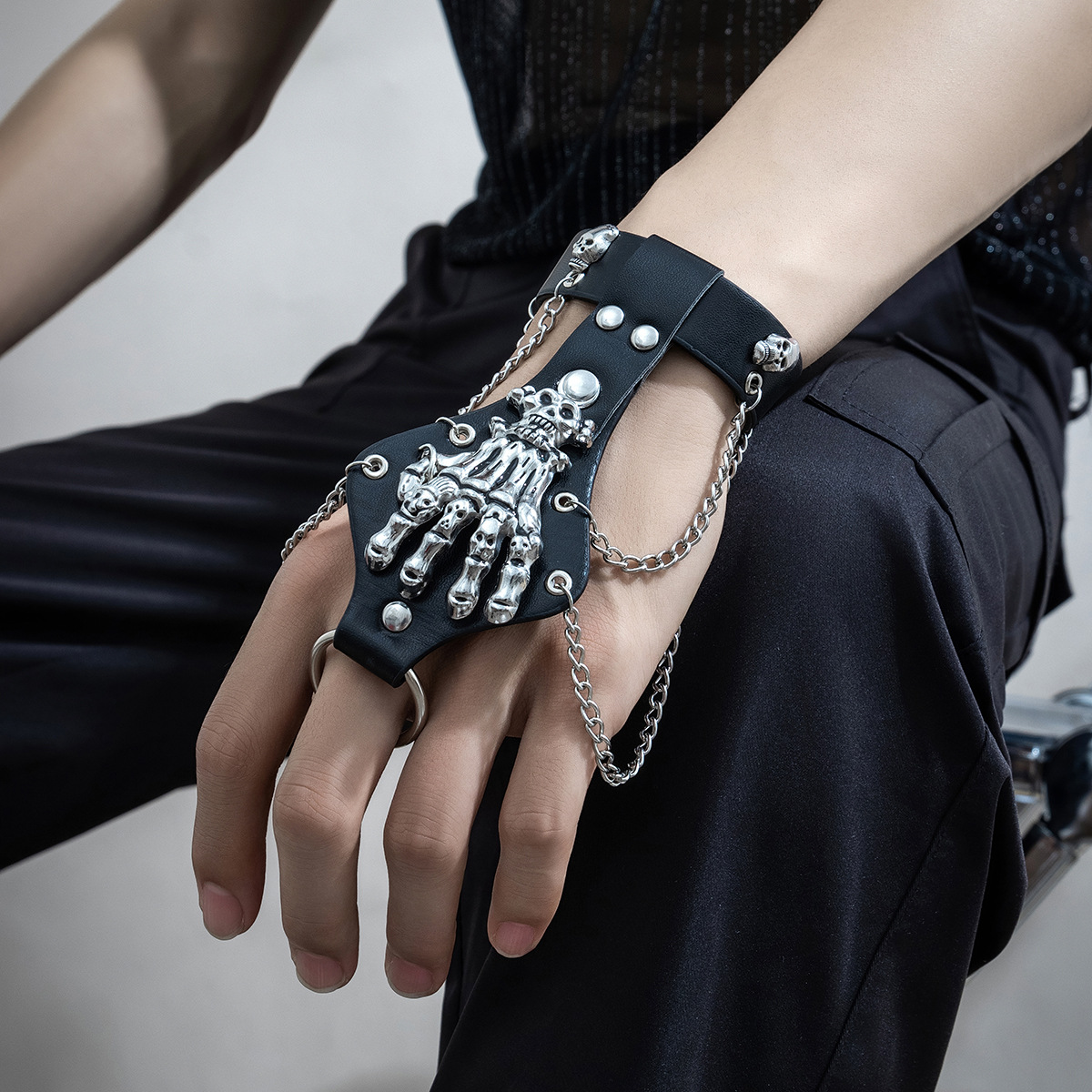 Women'S Emo Accessories - 2024 New Emo Punk Gothic Skull