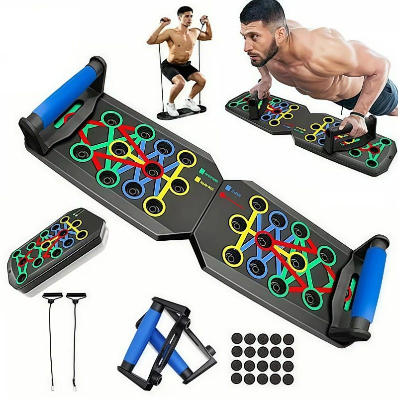 Women'S Exercise Accessories - Foldable Push Up Board with Resistance