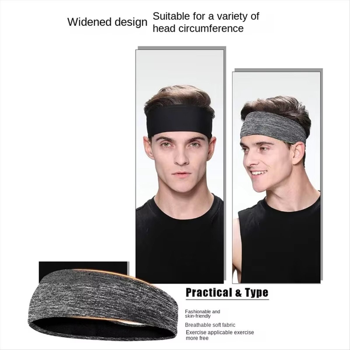 ABST Sweatband for Men Women E - Hair Band Elastic review and price