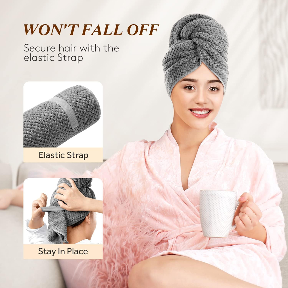 Microfiber Hair Towel Extra La - Hair Band Elastic review and price