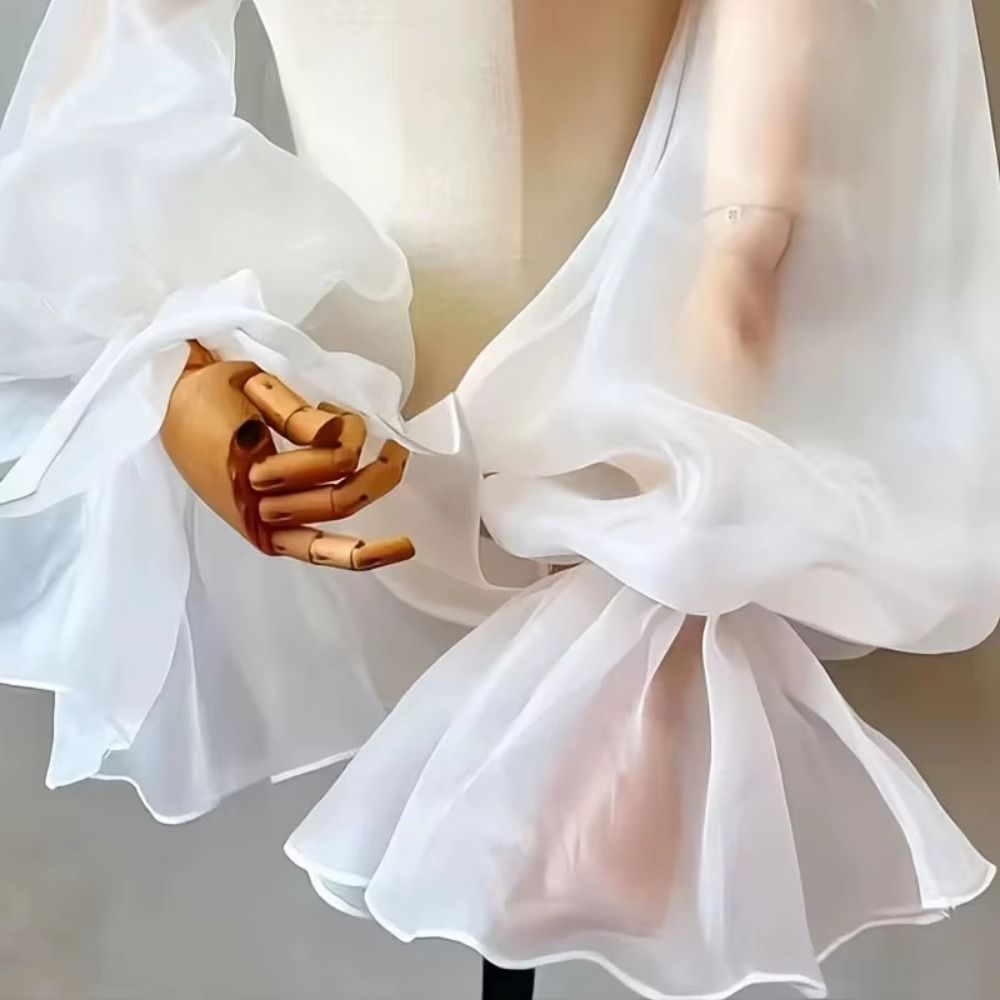 Puffy Bridal Sleeves Long Slee - Women'S Accessories For Neck review and price