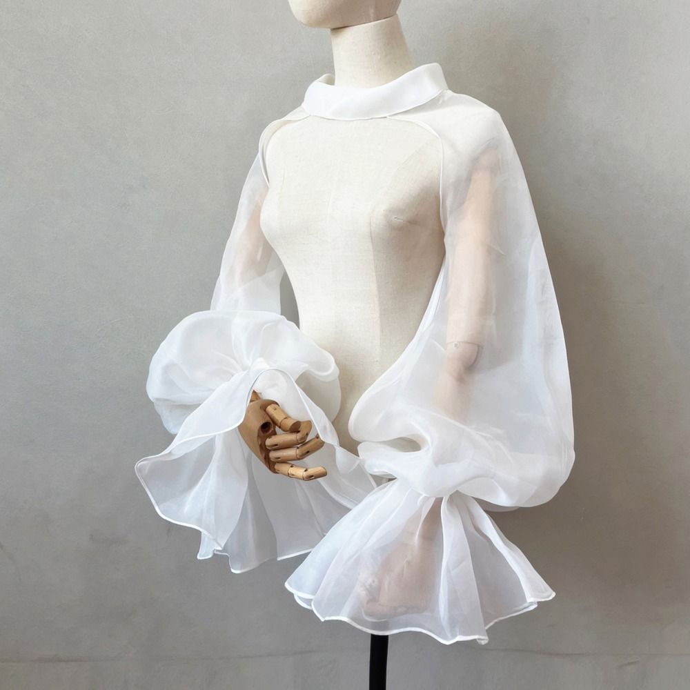 Puffy Bridal Sleeves Long Slee - Women'S Accessories For Neck review and price