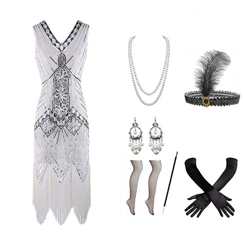 Women 1920s Flapper Dress Set  - Women'S Accessories In The 1920S review and price