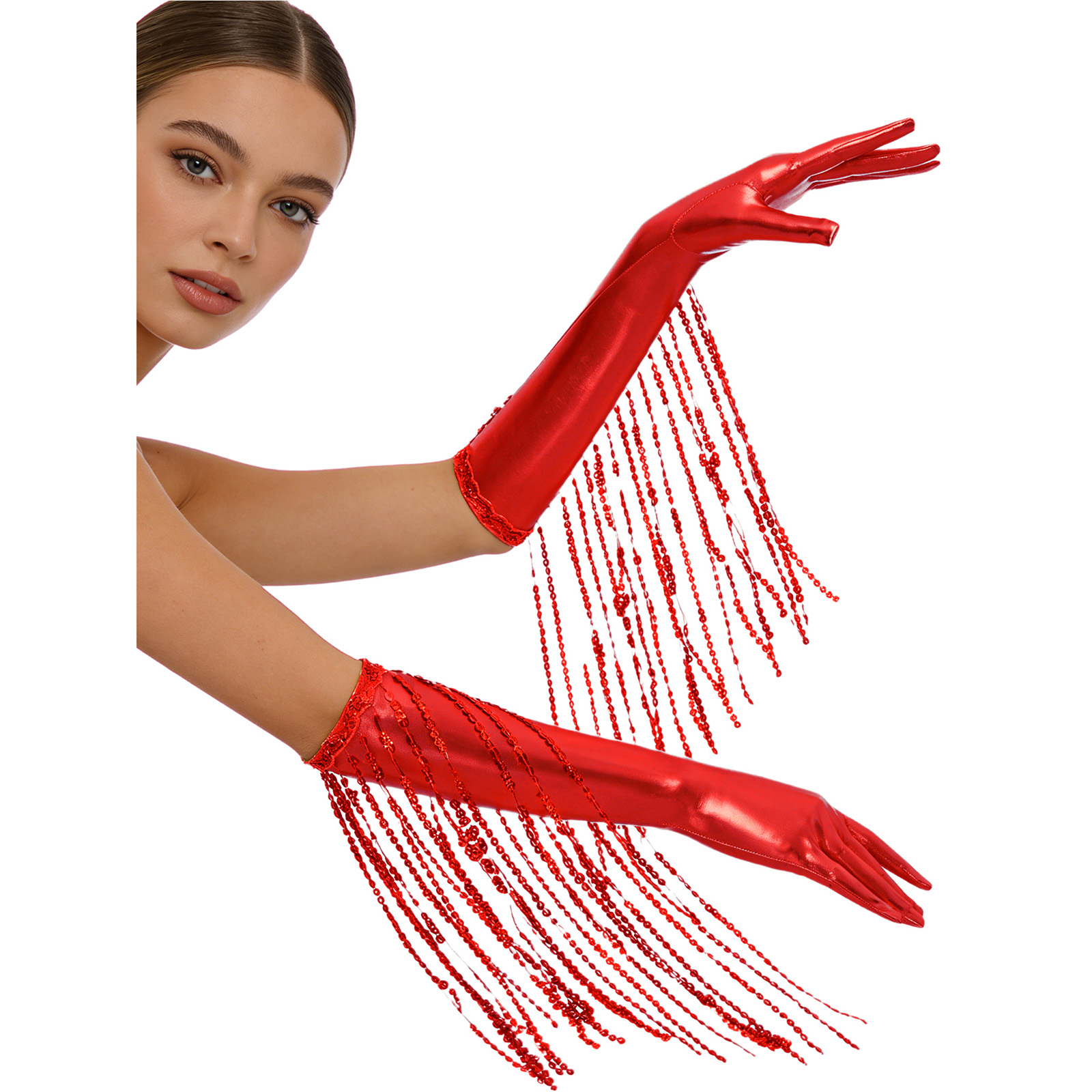 Womens Dazzling Sequin Fringe  - Women'S Accessories In The 1920S review and price