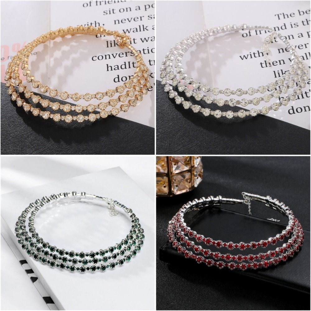 Bridal Jewelry Sparking Diaman - Layered Necklace Set review and price