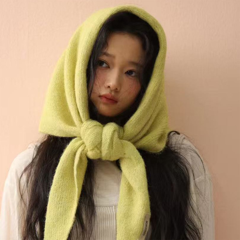 Korean Wool Knitted Triangle S - Women'S Korean Accessories review and price