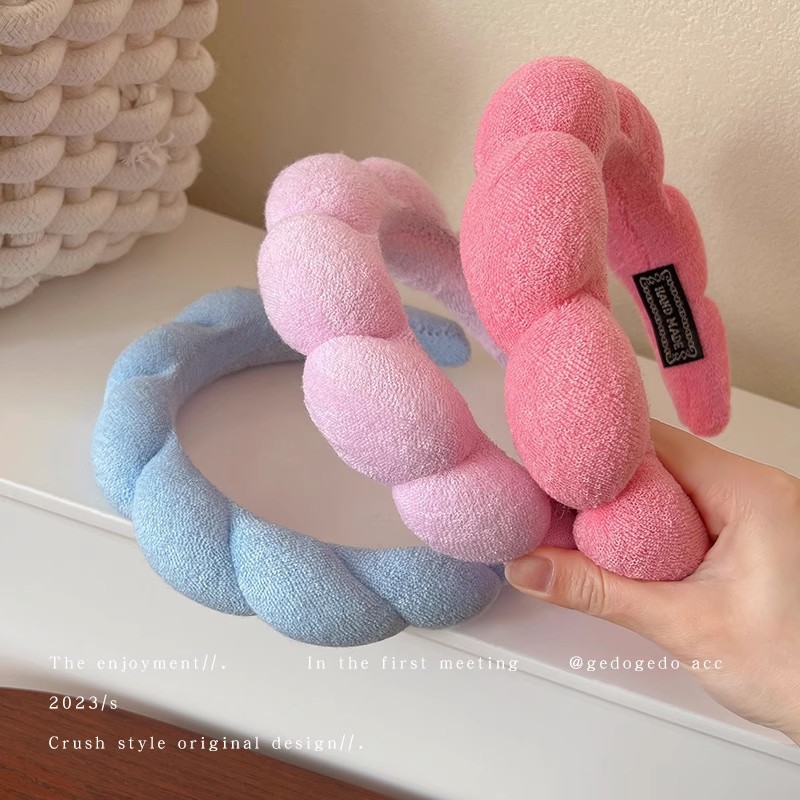 Retro Puffy Hair Band Sponge H - Women Accessories Online review and price