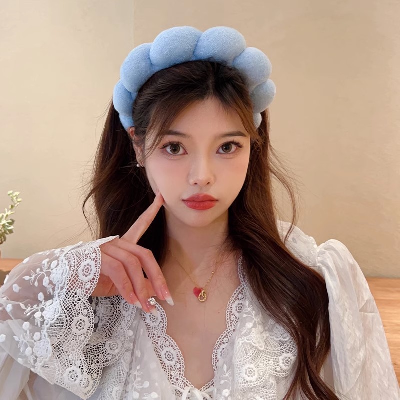 Retro Puffy Hair Band Sponge H - Women Accessories Online review and price