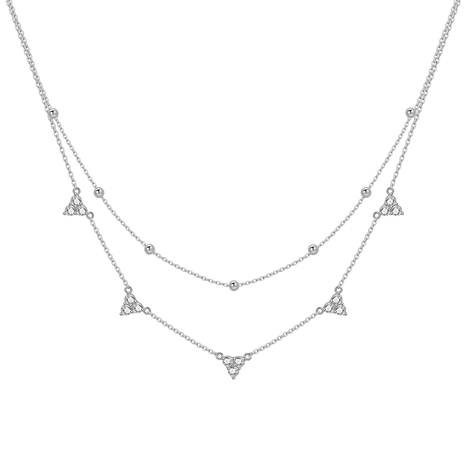 PANPOKI925 Sterling Silver Shi - Layered Necklace Set review and price