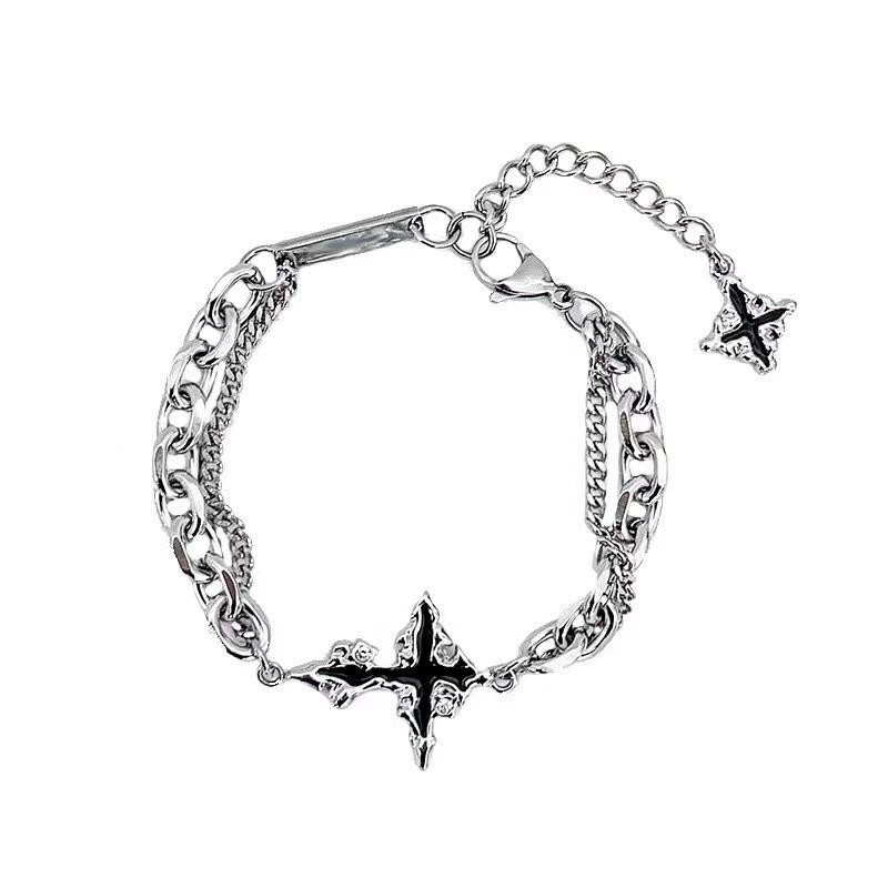 Punk Black Cross Pendant Chain - Women'S Emo Accessories review and price