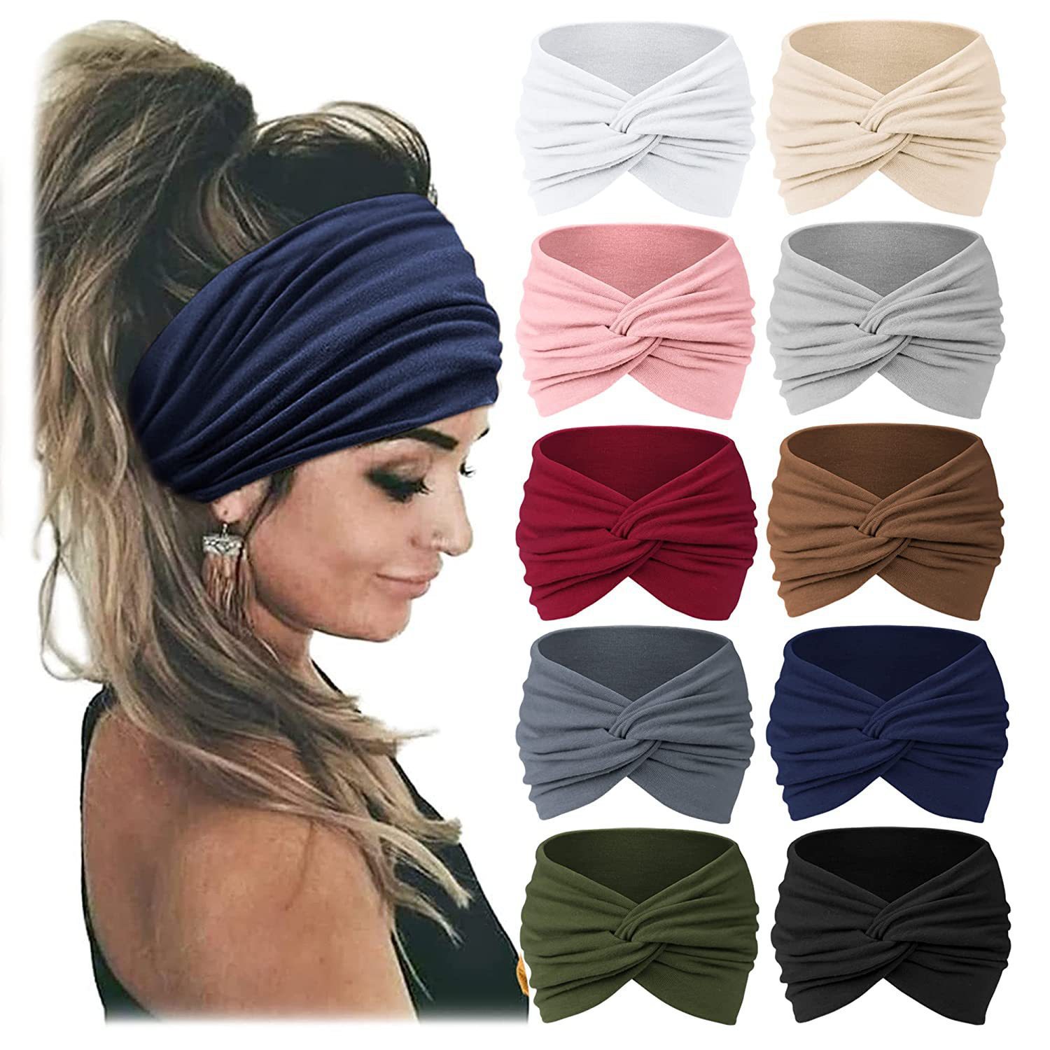 Women's Wide Elastic Headband, - Women'S Exercise Accessories review and price