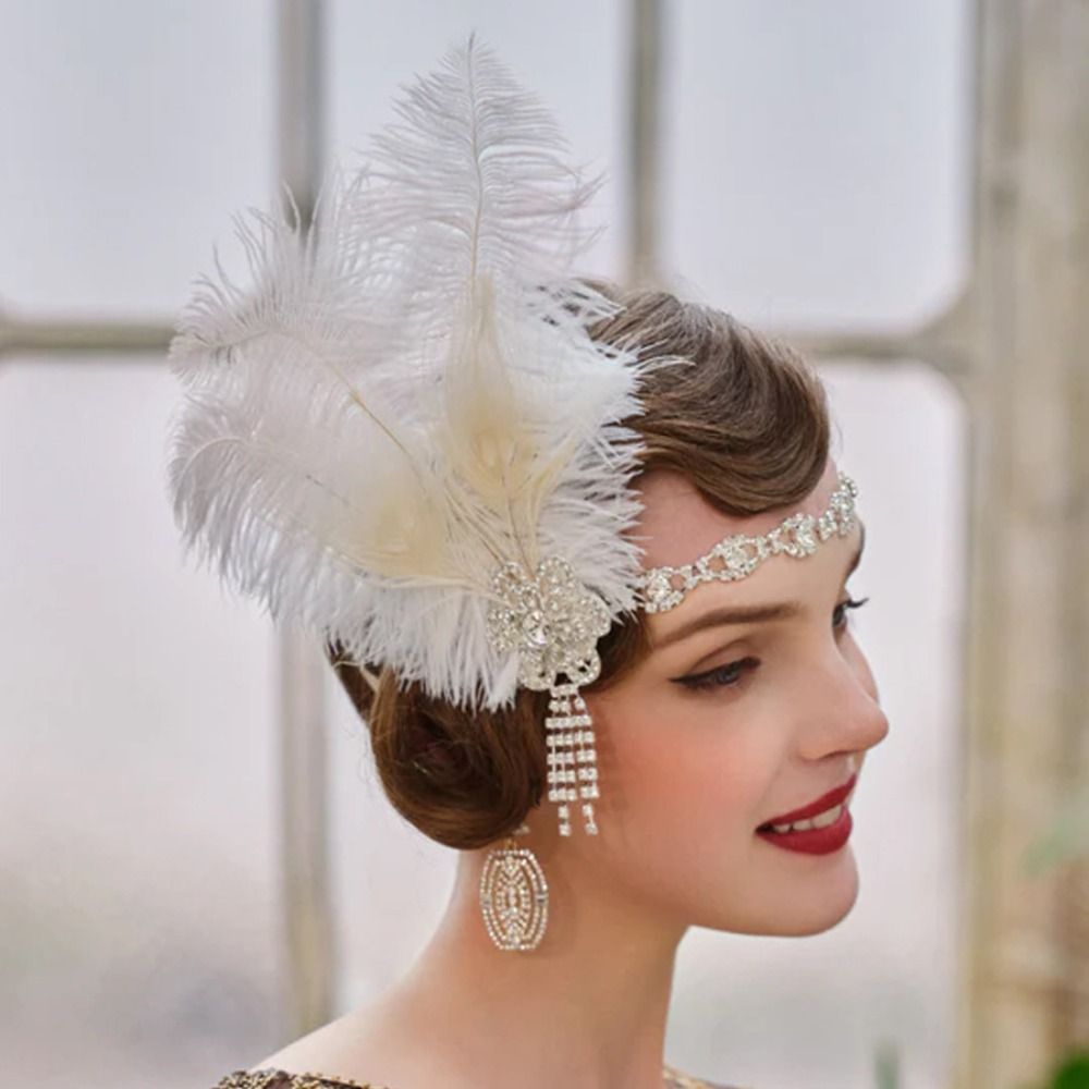 Vintage Feather Headband Sequi - Women'S Accessories In The 1920S review and price