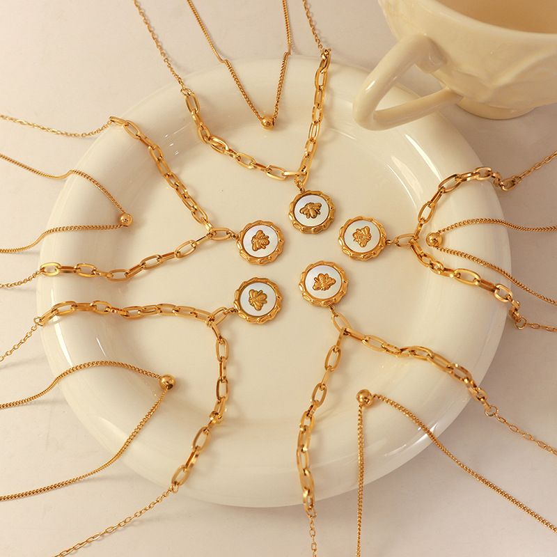 Versatile White Shell Little B - Layered Necklace Set review and price