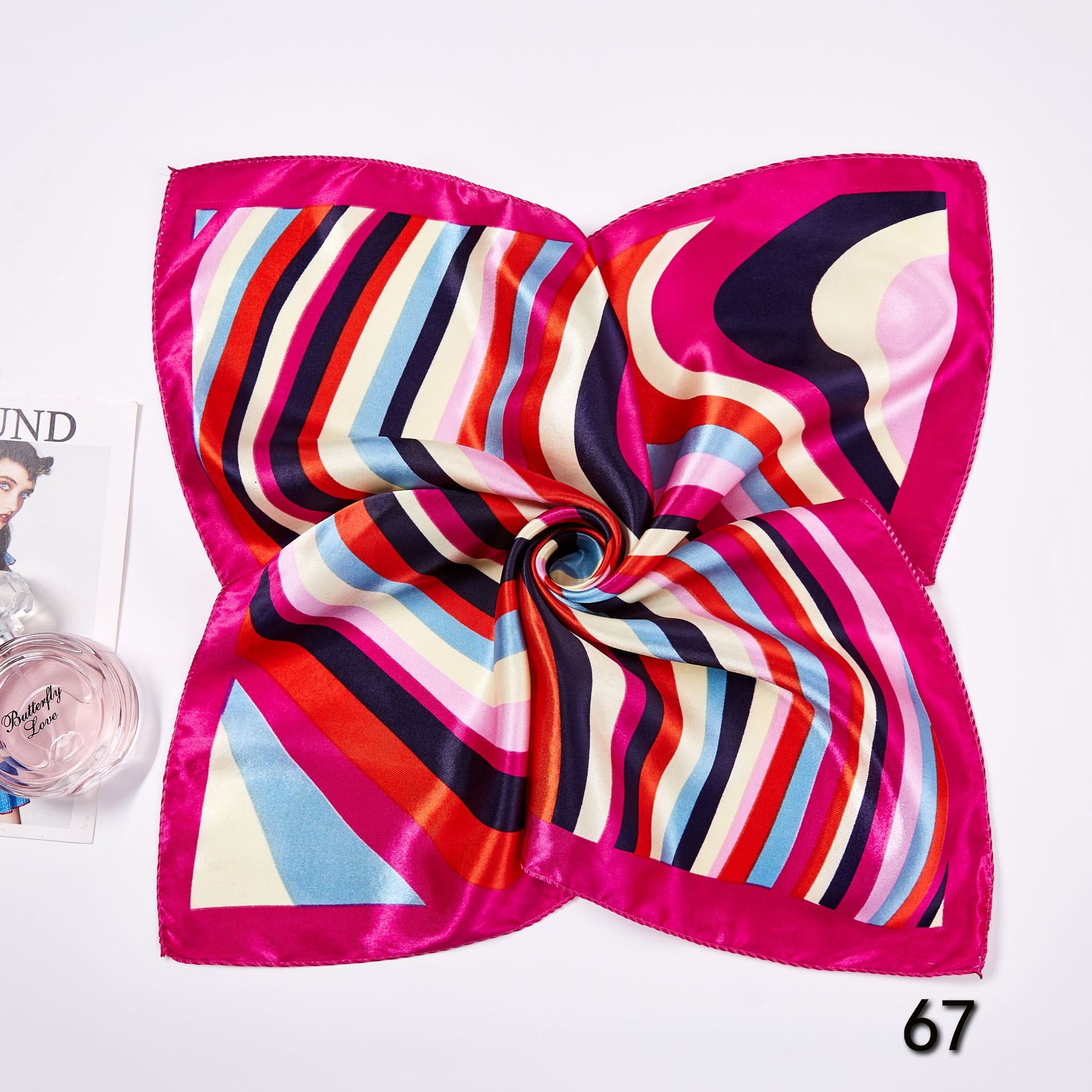 50*50cm Square Silk Scarves Sc - Women'S Accessories For Neck review and price