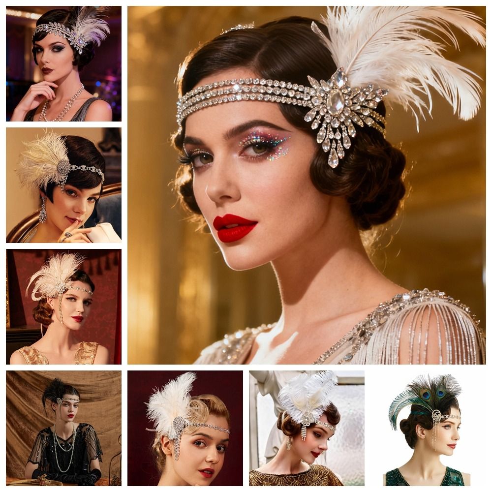 Retro Vintage Feather Headband - Women'S Accessories In The 1920S review and price