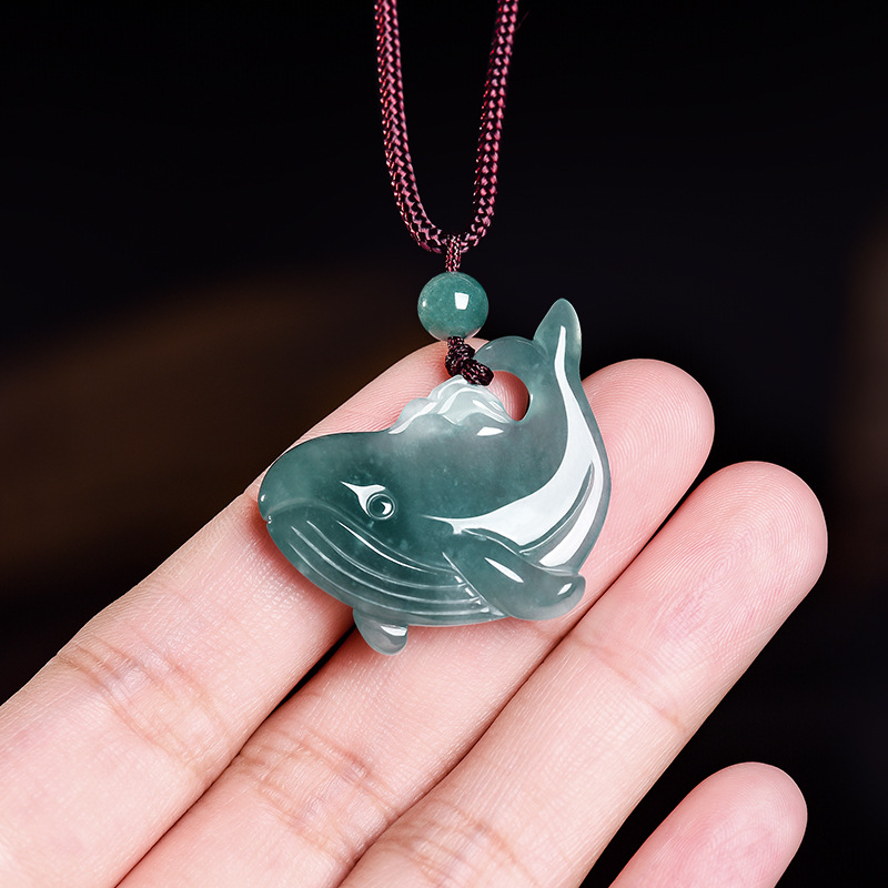 Natural Burmese Jadeite Whale  - Women'S Accessories review and price