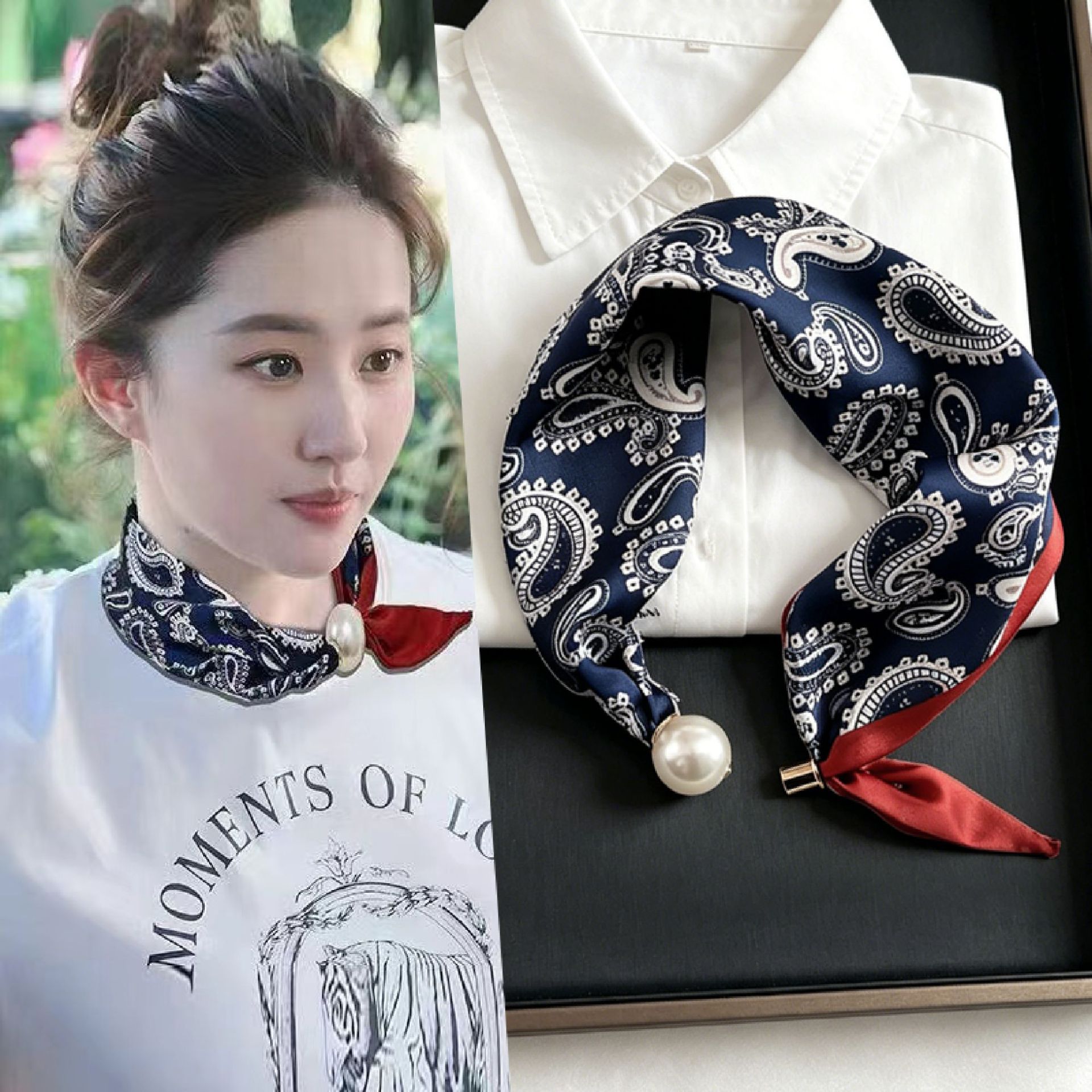 New Paisley Prints Pearl Tail  - Women'S Accessories For Neck review and price