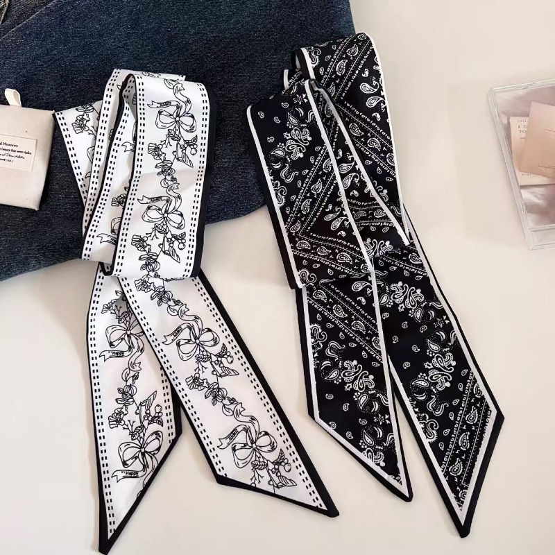 Black White Double Sided Paisl - Women'S Accessories For Neck review and price