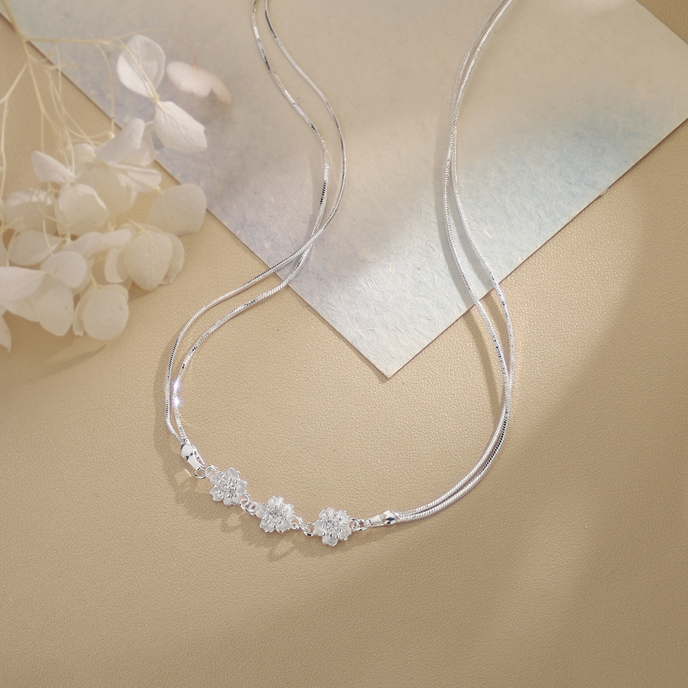 925 Sterling Silver Jewelry Do - Layered Necklace Set review and price
