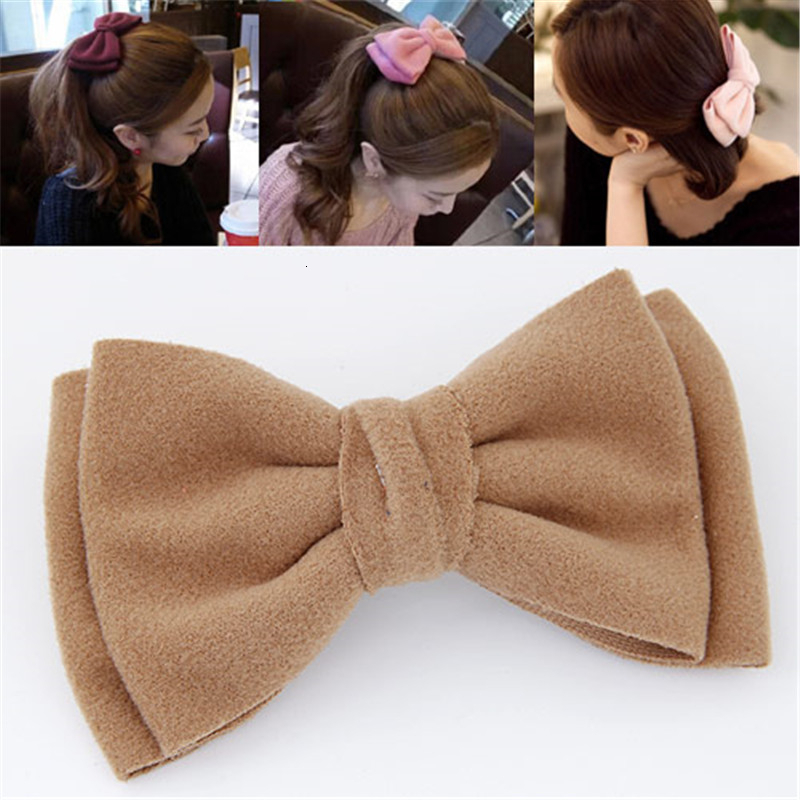 Korean Solid Color Bow Hair Cl - Women'S Accessories Flannels review and price