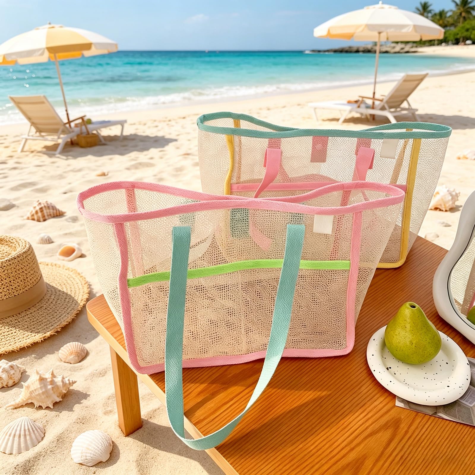 Beach Bags for Women Colorful  - Women'S Accessories review and price