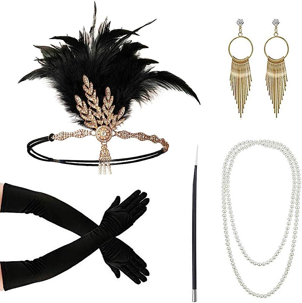 PESENAR 1920s Fashion Flapper  - Women'S Accessories In The 1920S review and price