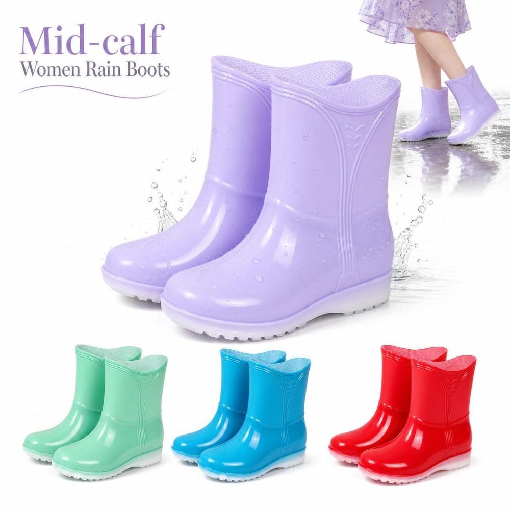 Mid-calf Women Rain Boots Wate - Women Kitchen Accessories review and price