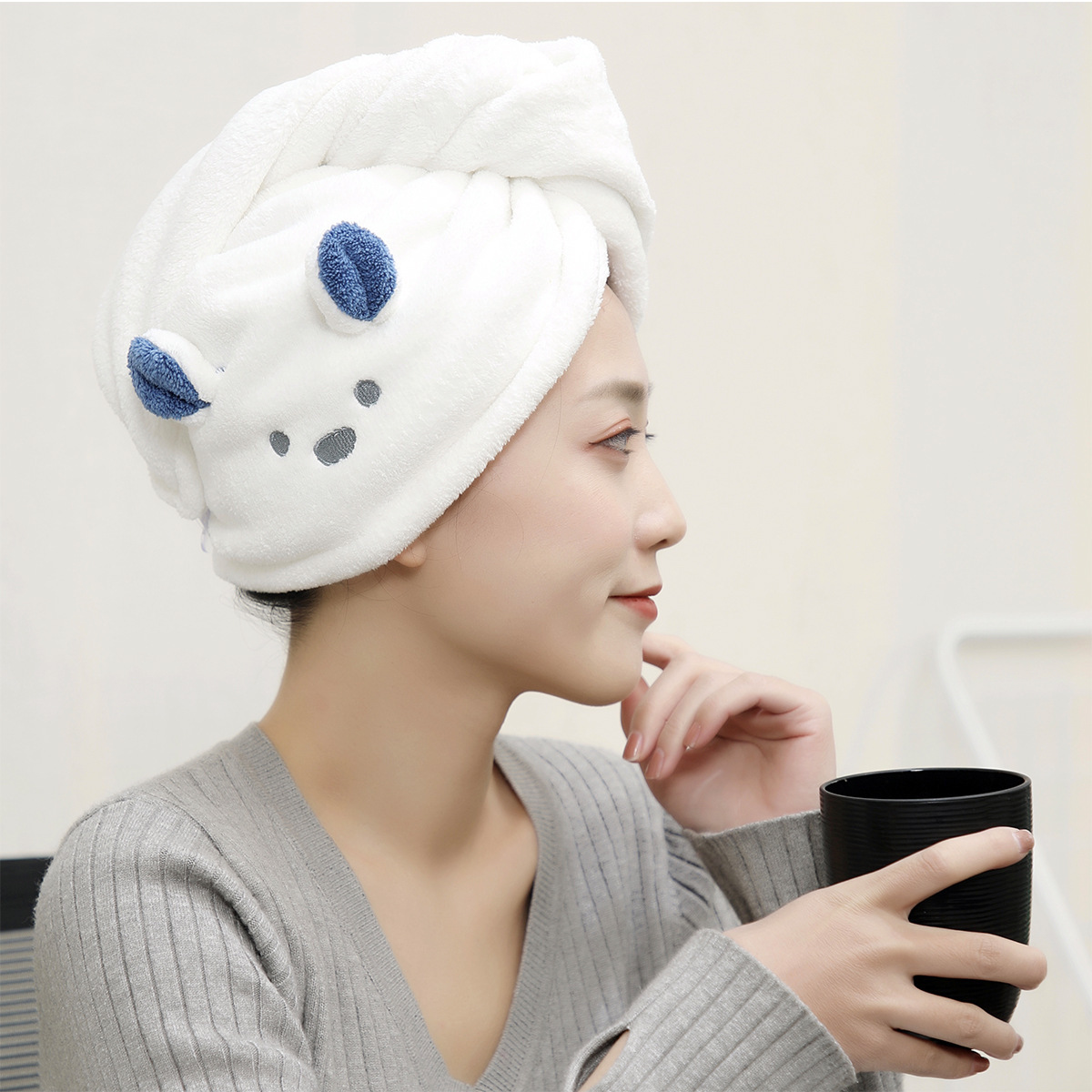 Hair Towel Cartoon Cute Absorb - Hair Band Elastic review and price