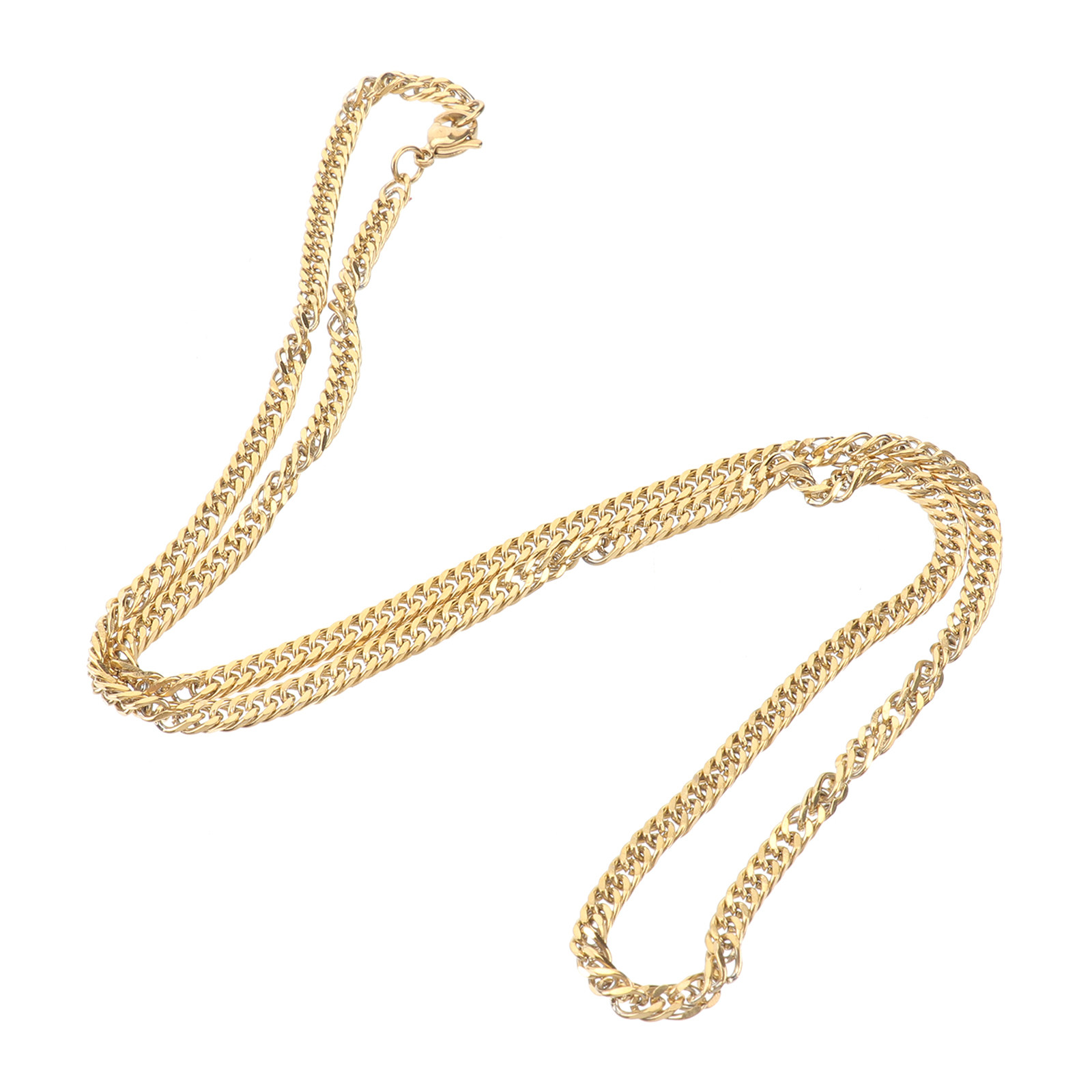 1Pcs Gold Double Buckle Chain  - Women'S Accessories For Neck review and price