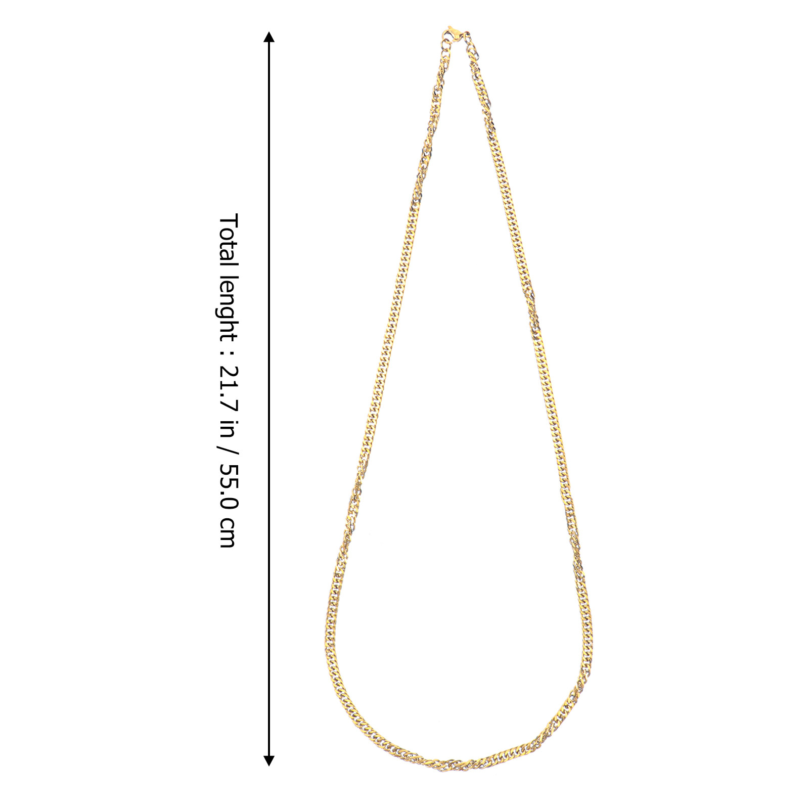 1Pcs Gold Double Buckle Chain  - Women'S Accessories For Neck review and price