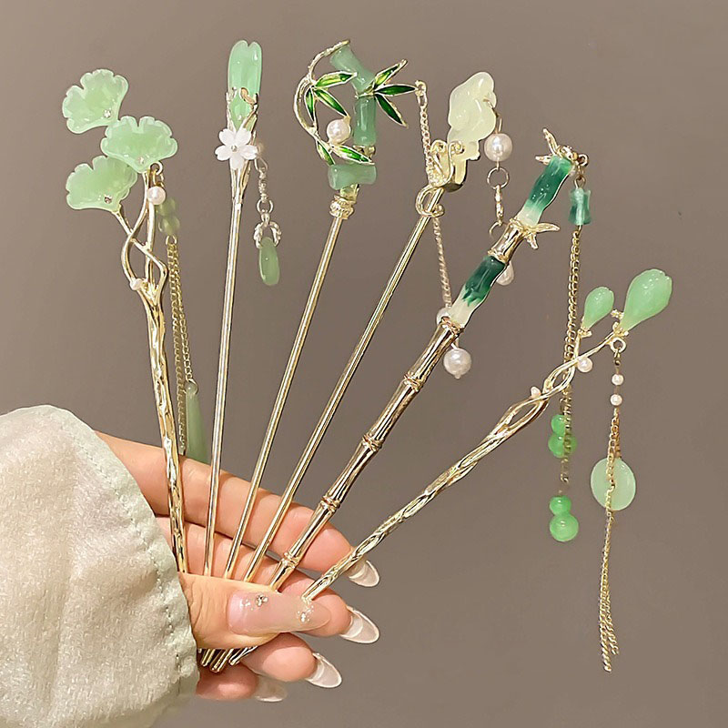 1pc Elegant Chinese Style Gree - Women Accessories Shop Design review and price