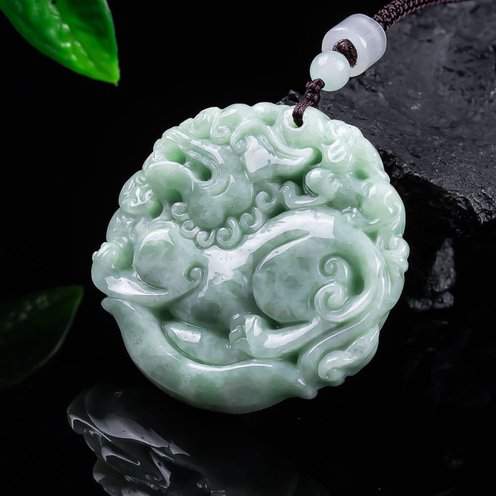 Natural Myanmar Jadeite Pixiu  - Women'S Accessories review and price