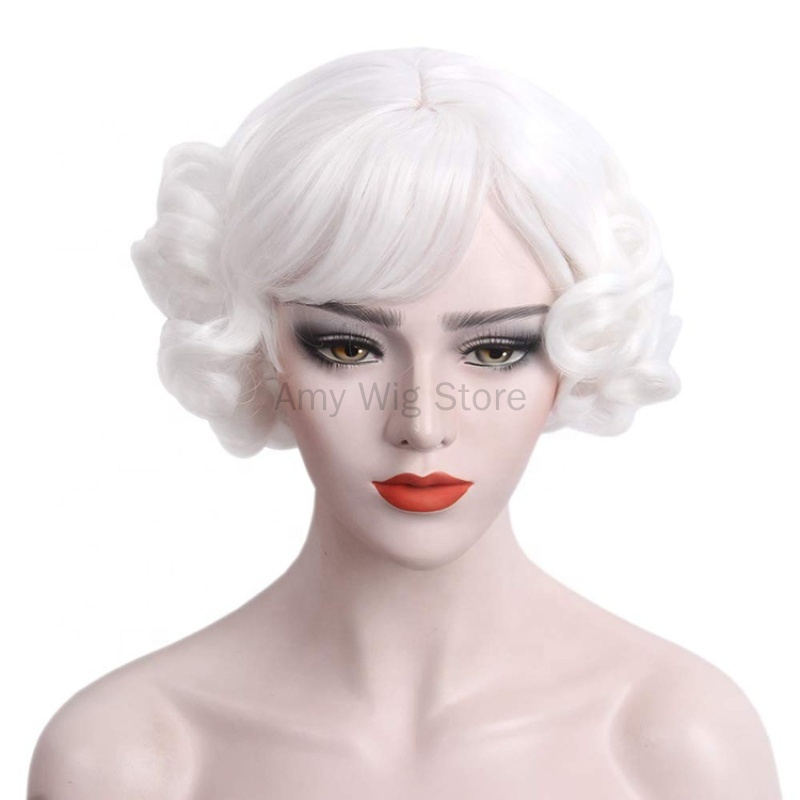 1920s Retro Short White Wig Wa - Women'S Accessories In The 1920S review and price